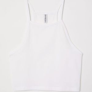Divided basic camisole fitted crop top